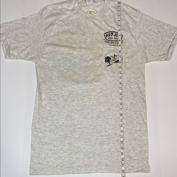 Vtg 90s Ron Jon Surf Shop Pocket T-Shirt Single Stitch - Picture 5 of 6